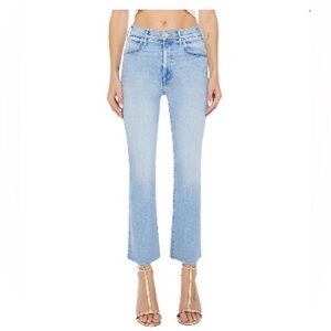 MOTHER Hustler Fray Ankle Straight Leg Jeans